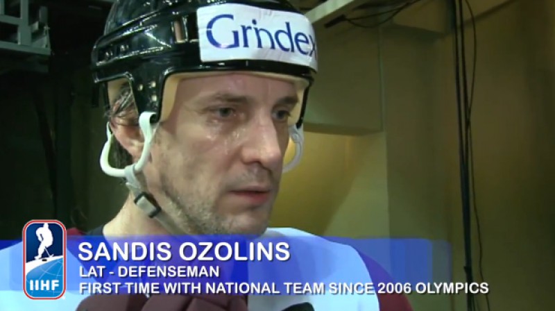 Sandis Ozoliņš
Foto: no IIHF video