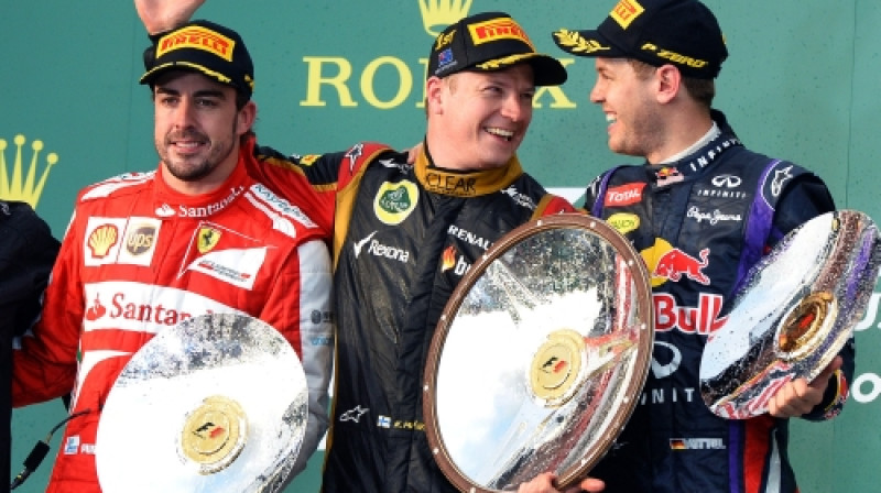 Austrālijas GP ātrākie - Raikonens, Alonso un Fetels
Foto: AFP/Scanpix