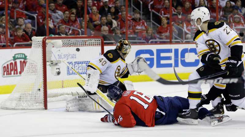Ēriks Fērs gūst NHL regulārās sezonas labākos vārtus
Foto: AFP / Scanpix