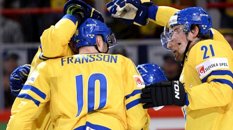 Zviedrijas hokeja izlase
Foto: AFP/Scanpix