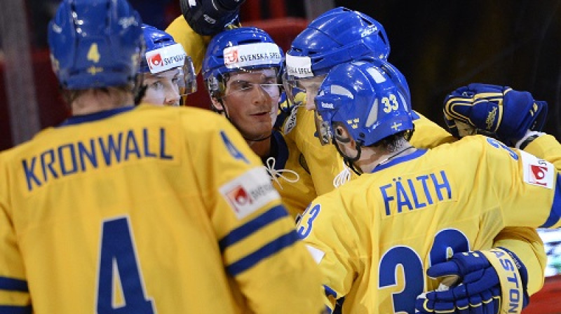 Zviedrijas hokeja izlase
Foto: AFP/Scanpix