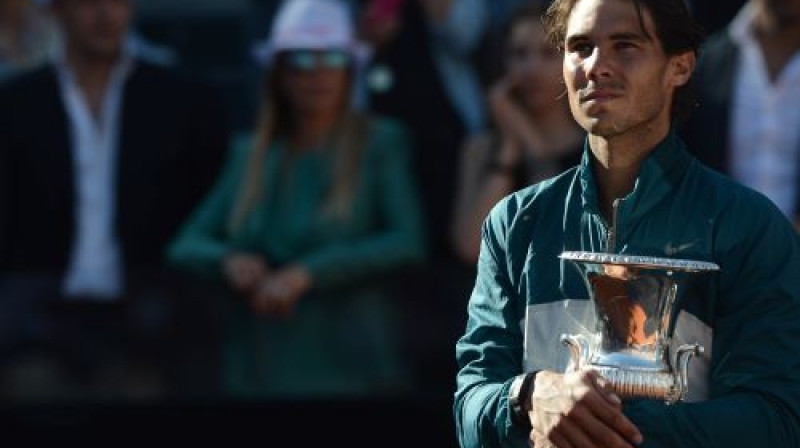 Rafaels Nadals septīto reizi uzvarējis Romā
Foto: AP/Scanpix