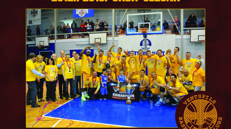 BK "Ventspils" 2012./2013. gada sezonā kļūst par Baltijas Basketbola līgas čempioniem.
foto:bkventspils.lv