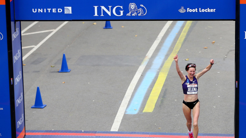 Jeļena Prokopčuka Ņujorkā
Foto: AFP / Scanpix