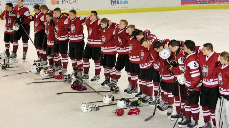 Latvijas U18 hokeja izlase
Foto: IIHF