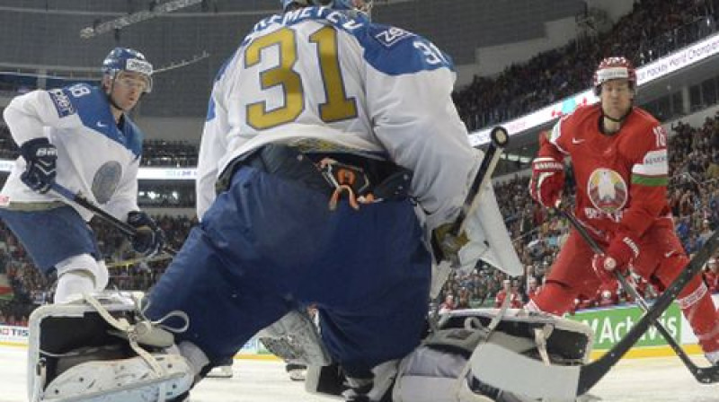 Mirklis no Kazahstānas spēles pret Baltkrieviju
Foto:AFP/Scanpix