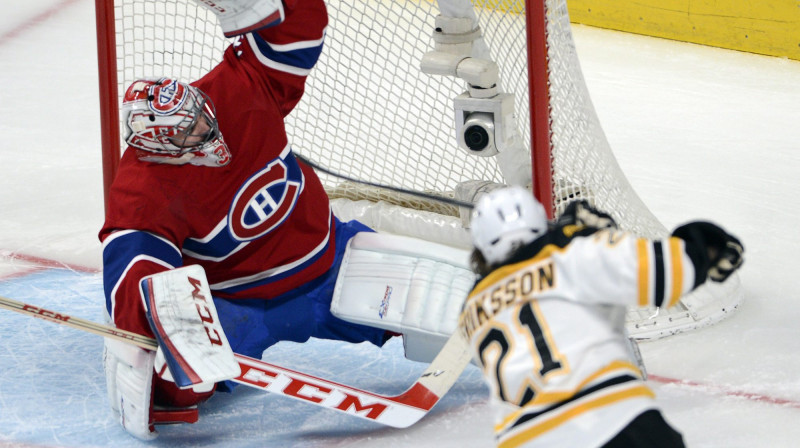 Kerijs Praiss "Canadiens" vārtos
Foto: AP/Scanpix