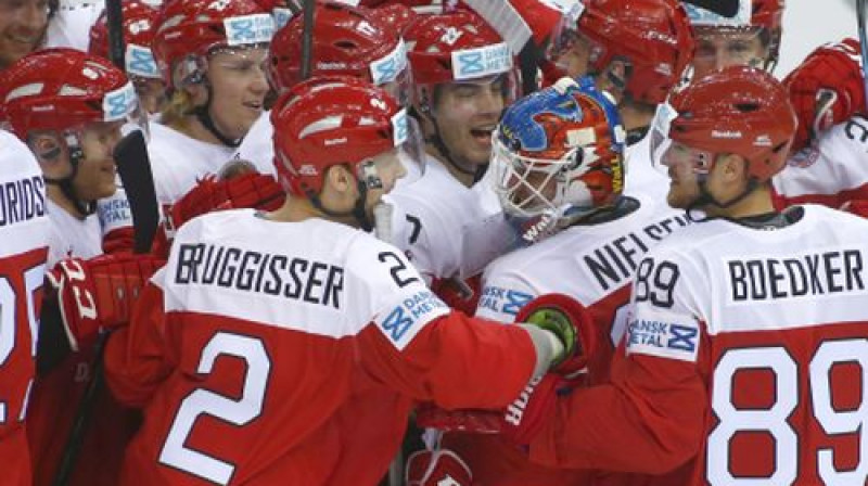 Dānijas hokejisti guvuši otro uzvaru PČ
Foto:AP/Scanpix