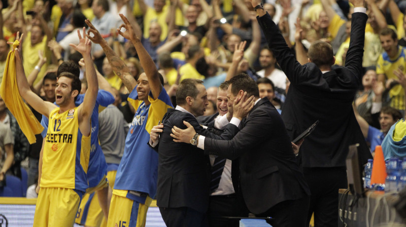 Deivids Blats un "Maccabi Tel Aviv": sestais triumfs Eirolīgā kluba vēsturē
Foto: AP/Scanpix
