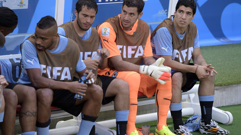 Urugvajiešu futbolisti bez saldumiem 
Foto: AFP / Scanpix