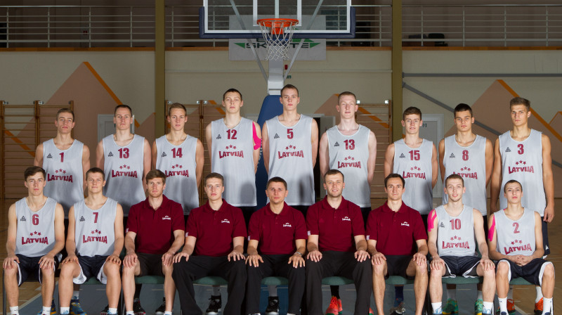 Latvijas U20 vīriešu izlase.
Foto: Rihards Oliņš