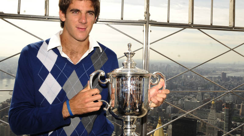 Huans Martins Del Potro pēc uzvaras 2009. gada "US Open"
Foto: AFP/Scanpix