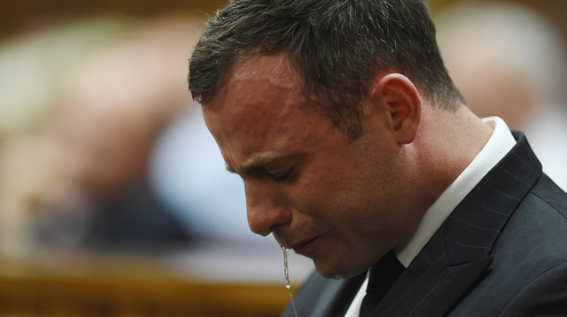 Oskars Pistoriuss tiesas sprieduma uzklausīšanas laikā 
Foto: AP/Scanpix