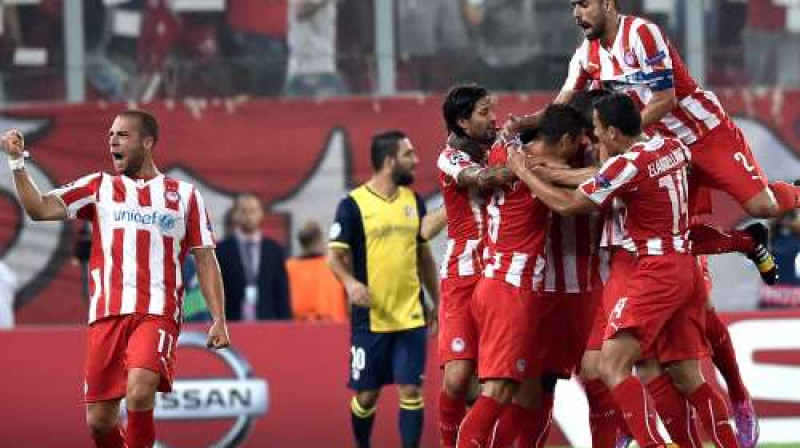 "Olympiakos" guva lielu uzvaru, pārspējot "Atletico"
Foto: AFP/Scanpix