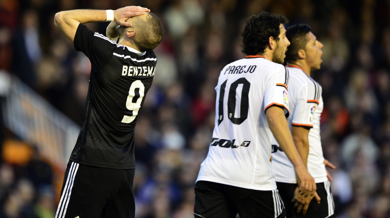 "Valencia" šodien izrādījās labāka par "Real"
Foto: AFP/Scanpix