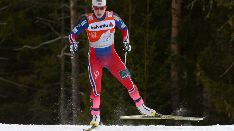 Marita Bjergena slēpo pretī uzvarai
Foto: AFP/Scanpix
