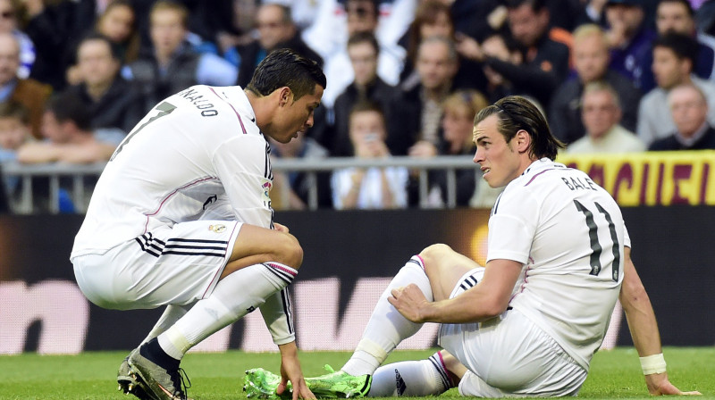 Krištianu Ronaldu un Garets Beils
Foto: AFP/Scanpix