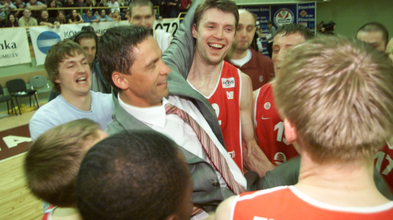 Kārlis Muižnieks kā galvenais treneris kopā ar BK Ventspils piecas reizes kļuvis par LBL čempionu.
foto: Romāns Kokšarovs (Sporta Avīze)