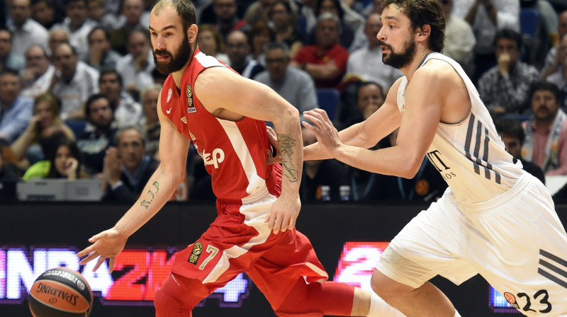 Vasilis Spanulis un Serhio Juļs 
Foto: AFP/Scanpix