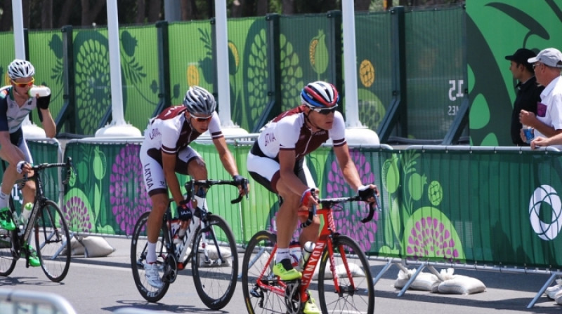 Aleksejs Saramotins un Gatis Smukulis 
Foto: Mārtiņš Mālmeisters, olimpiade.lv