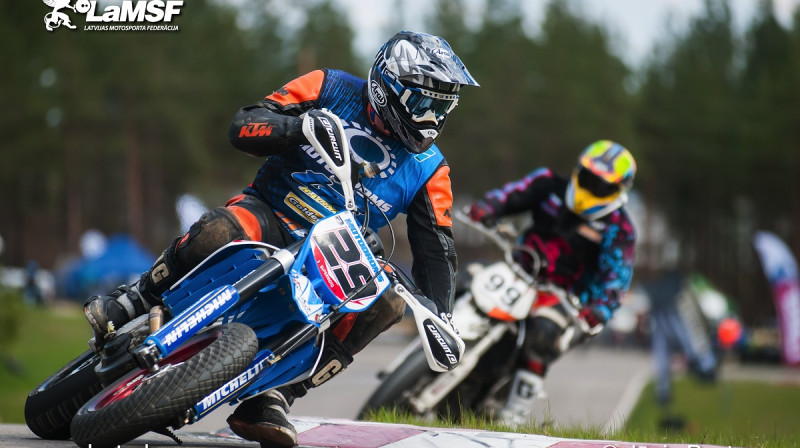 Latvijas čempionāta Supermoto II posms Madonā