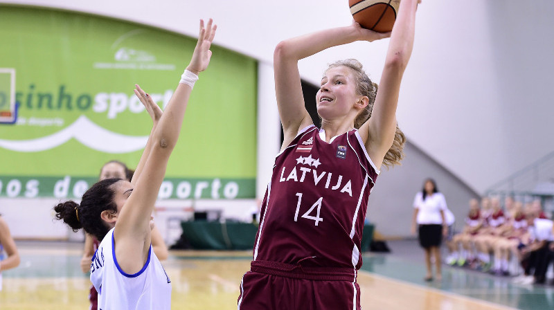 Luīze Šepte: 16 punkti un 7 atlēkušās bumbas Eiropas U16 čempionāta ceturtdaļfinālā.
Foto: FIBAEurope.com