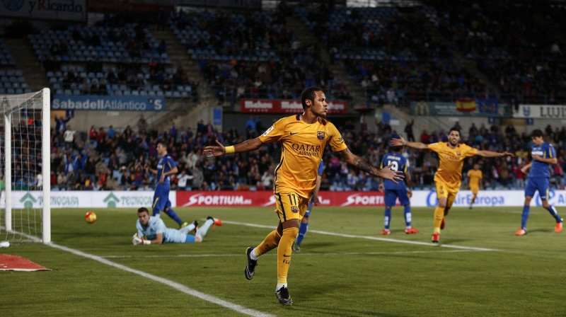 Neimārs guvis savus devītos vārtus <i>La Liga</i> šosezon. 
Foto: AP/Scanpix