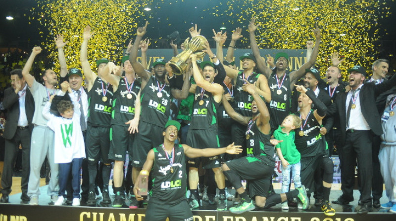 2016. gada Francijas čempione ASVEL 
Foto: lnb.fr