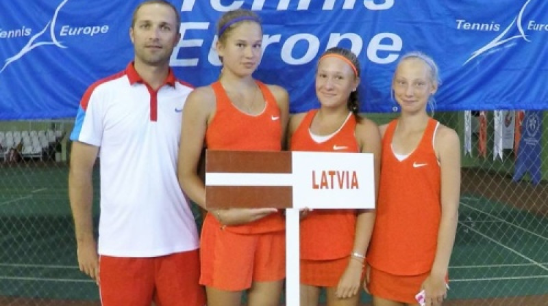 Latvijas U14 meiteņu izlase
Foto: Tennis Europe