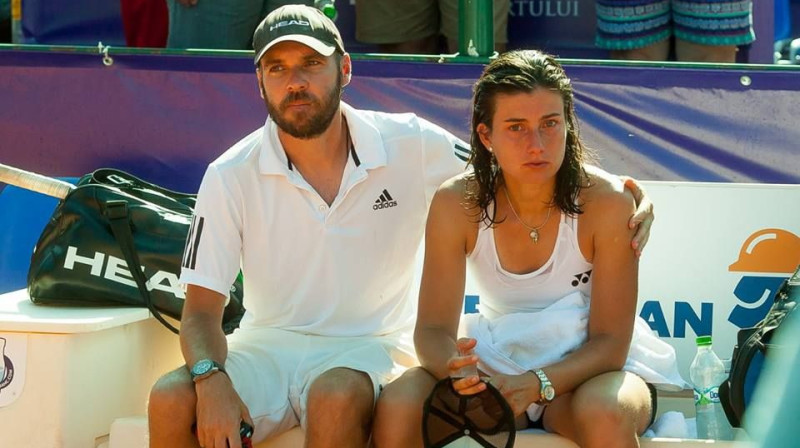 Anastasija Sevastova ar savu treneri
Foto: Bucharest Open