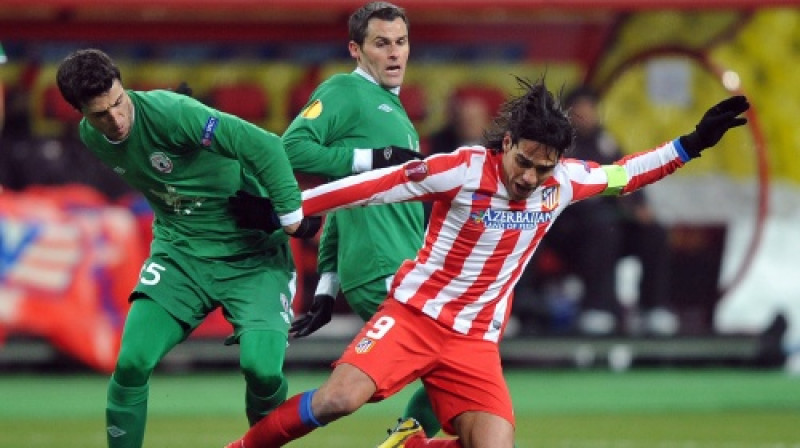 Radamels Falkao pēdējo spēli Eirokausos aizvadīja 2013. gada 21. februārī Kazaņā, vēl pārstāvēdams Madrides "Atletico"
Foto: AFP/Scanpix