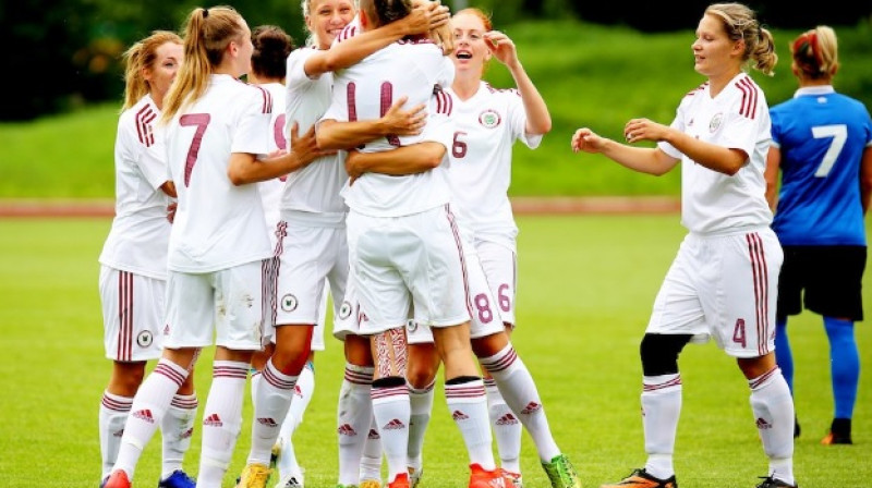 Latvijas sieviešu futbola izlase 
Foto: LFF