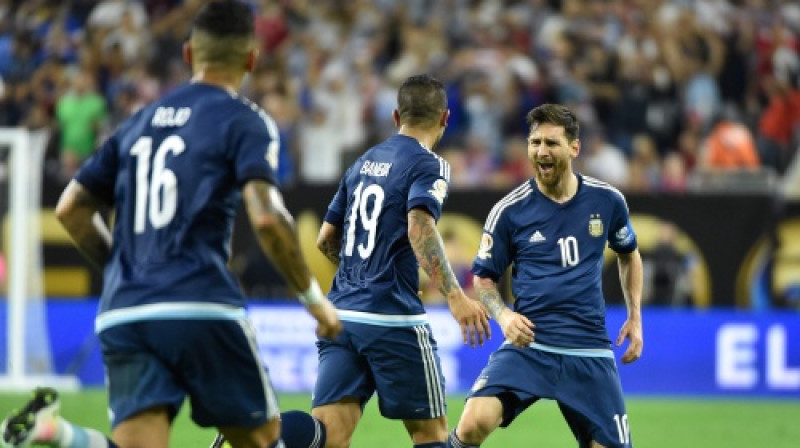 Lionels Mesi Argentīnas izlasē aizvadījis 113 spēles un guvis 55 vārtus
Foto: AFP/Scanpix