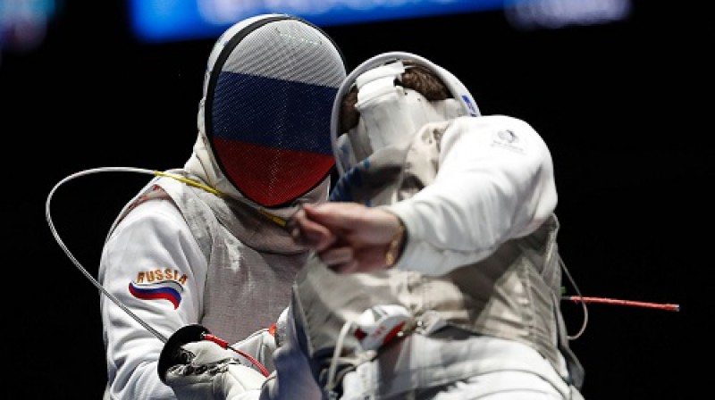 Tuvcīņa finālā starp Krieviju un Franciju
Foto: AFP/Scanpix