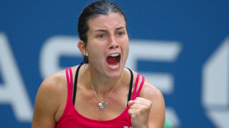 Anastasija Sevastova: pirmais "Grand Slam" ceturtdaļfināls karjerā
Foto: AFP/Scanpix