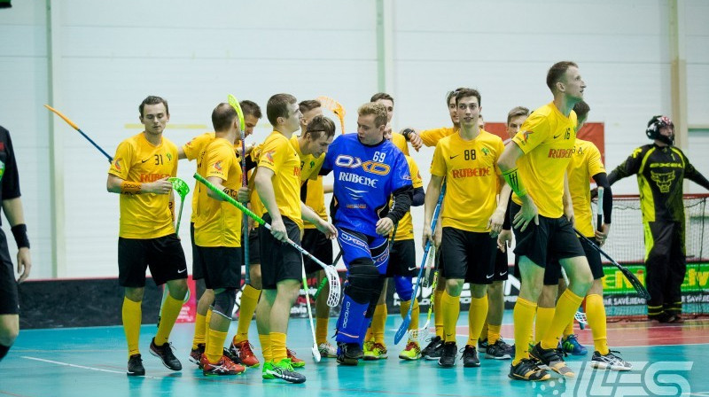 "Rubene" pēc vārtu guvuma
Foto: Floorball.lv