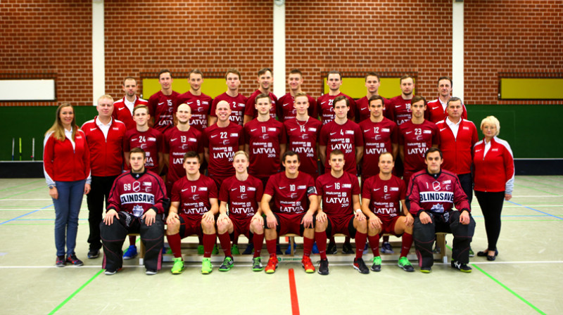 Latvijas vīriešu florbola izlase
Foto: Ritvars Raits, floorball.lv