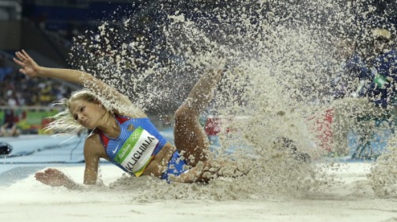 Darja Kļišina Riodežaneiro olimpiskajās spēlēs
Foto: AP/Scanpix