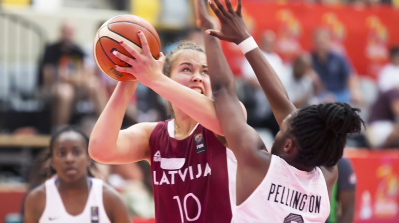 Aleksa Gulbe pasaules U17 čempionātā.
Foto: FIBA.com