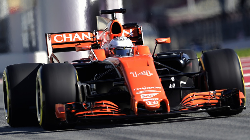 "McLaren" sacīkšu auto
Foto: AFP/Scanpix