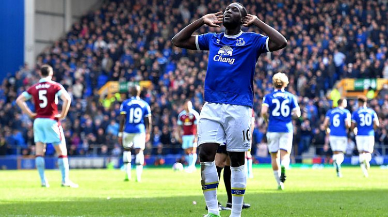 Romelu Lukaku šobrīd ir galvenais pretendents uz Premjerlīgas labākā vārtu guvēja godu
Foto: Empics/Scanpix