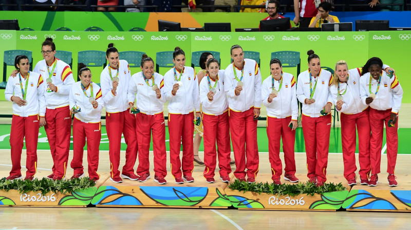 Spānijas basketbolistes uz Rio pjedestāla otrā augstākā pakāpiena
Foto: AFP/Scanpix