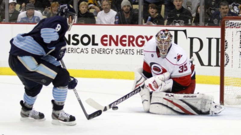 Džastins Pīterss Karolīnas "Hurricanes" formā
Foto: AFP/Scanpix