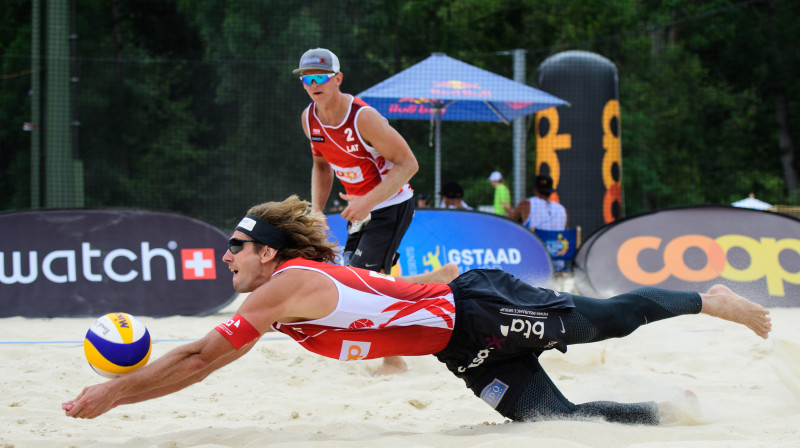 Nākamais turnīrs latviešiem būs jāuzsāk ekslīderu lomā
Foto: http://worldtour.2017.fivb.com