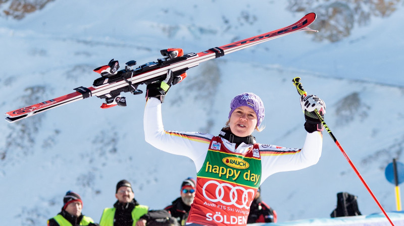 Sacensību uzvarētāja Viktorija Rēbensburga
Foto: AFP/Scanpix