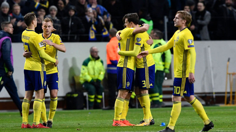 Zviedrijas futbolisti
Foto: AFP/Scanpix