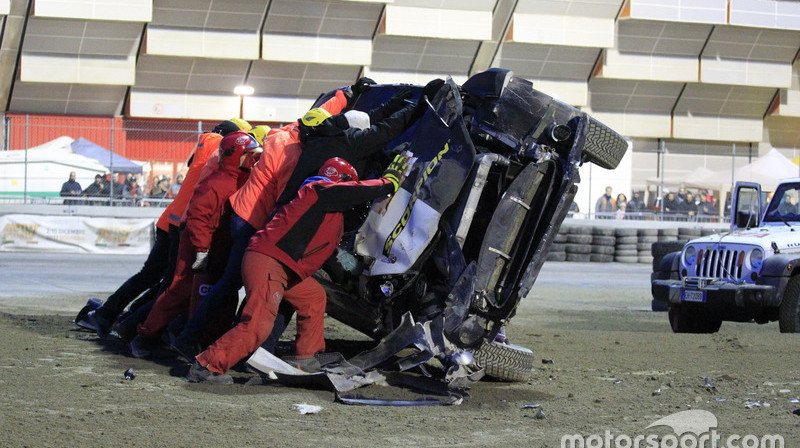 Olivera Solberga auto pēc avārijas
Foto: motorsport.com