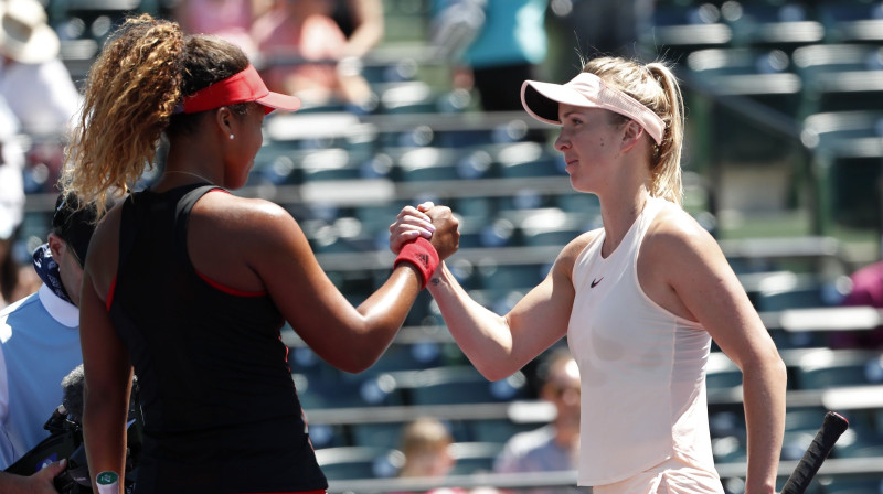 Naomi Osaka un Eļina Svitoļina
Foto: Sipa USA/Scanpix