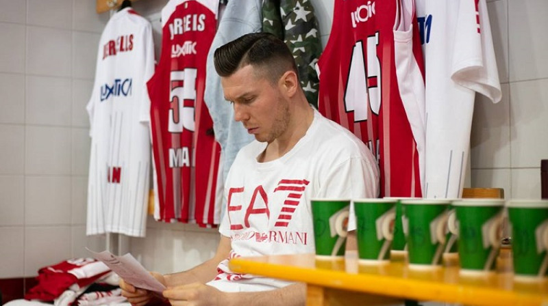 Dairis Bertāns 5. aprīlī
Foto: Olimpia Milano