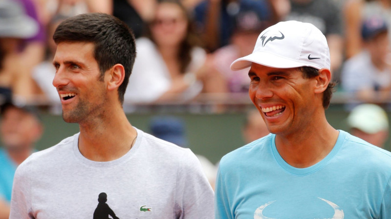 Novaks Džokovičs un Rafaels Nadals
Foto: Reuters/Scanpix